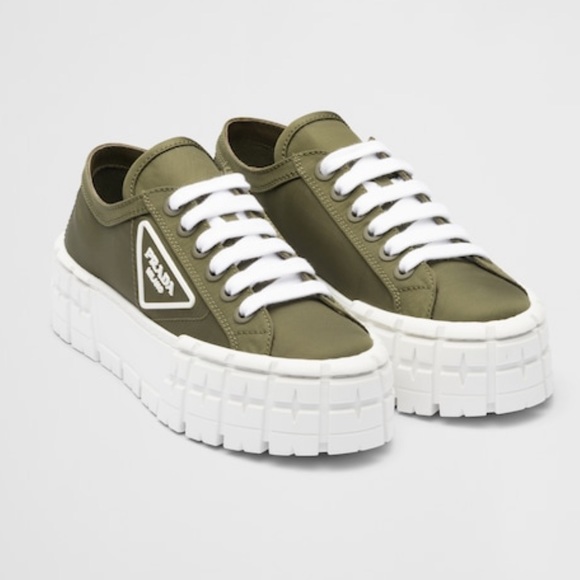 Prada Shoes - Prada Double Wheel nylon gabardine sneakers